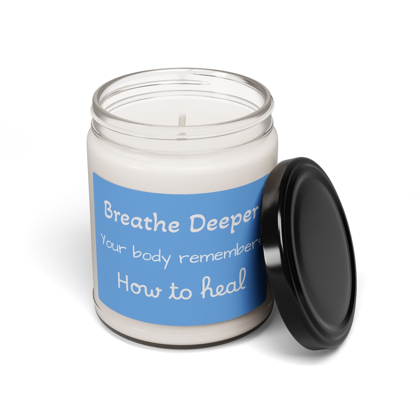 Breathe Deeper candle Soy Candle | Mindfulness aromatherapy, Relaxation 9oz - Quotes To Heal By