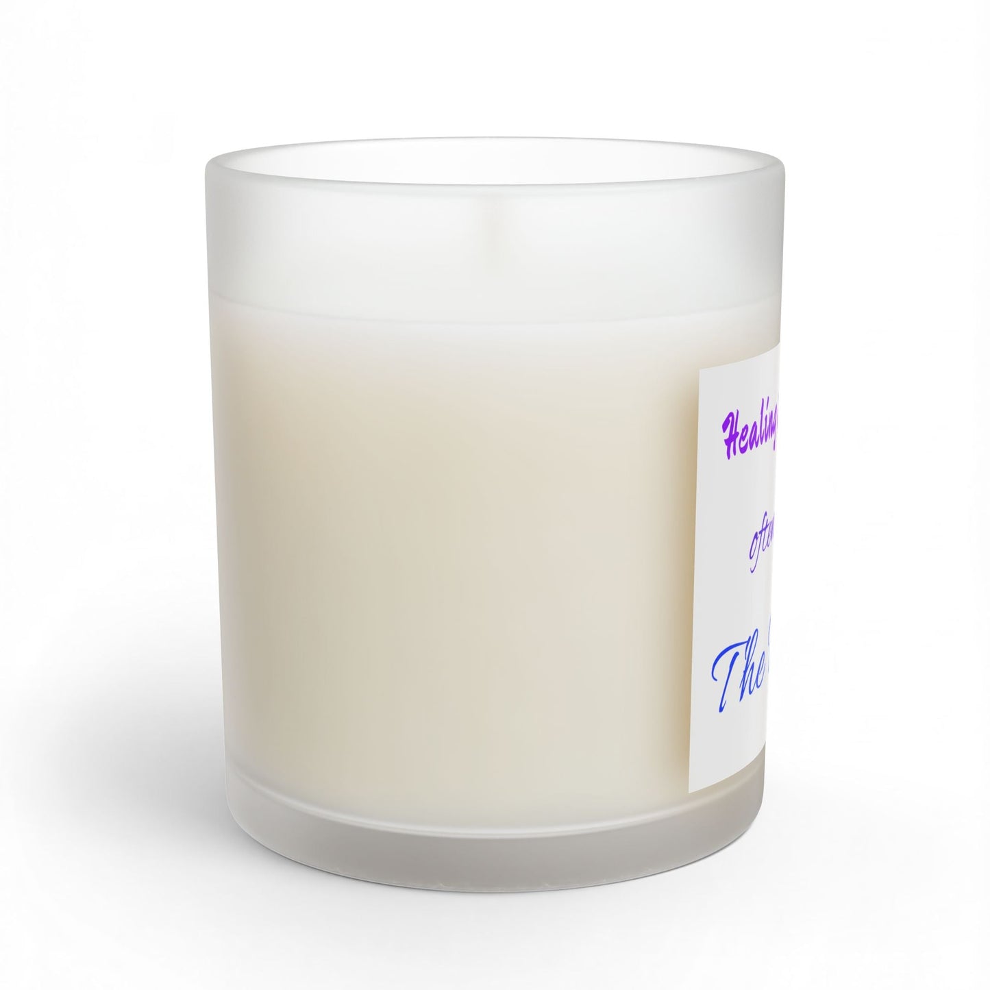 Healing Enters Quietly 11oz Glass Candle — Calming Aromatherapy Gift - Quotes To Heal By