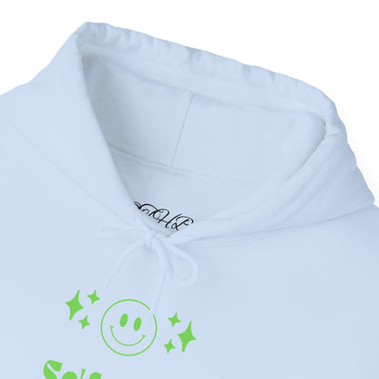 Hoodie - "Self - Care" Neon Green Graphic Hoodie - Quotes To Heal By