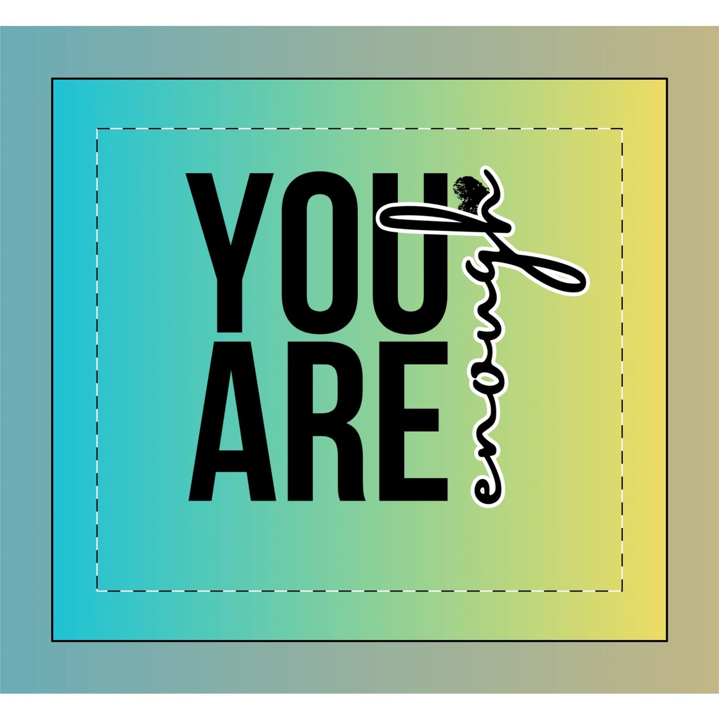 Minky Baby Lovey Blanket — "You Are Enough" Soft Security Blanket - Quotes To Heal By