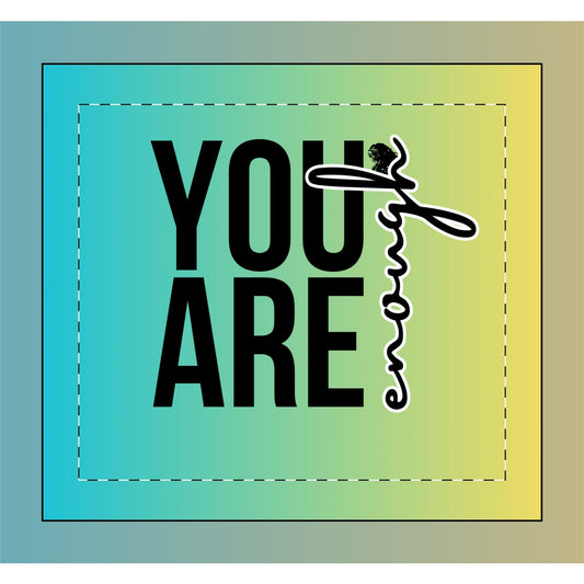 Minky Baby Lovey Blanket — "You Are Enough" Soft Security Blanket - Quotes To Heal By