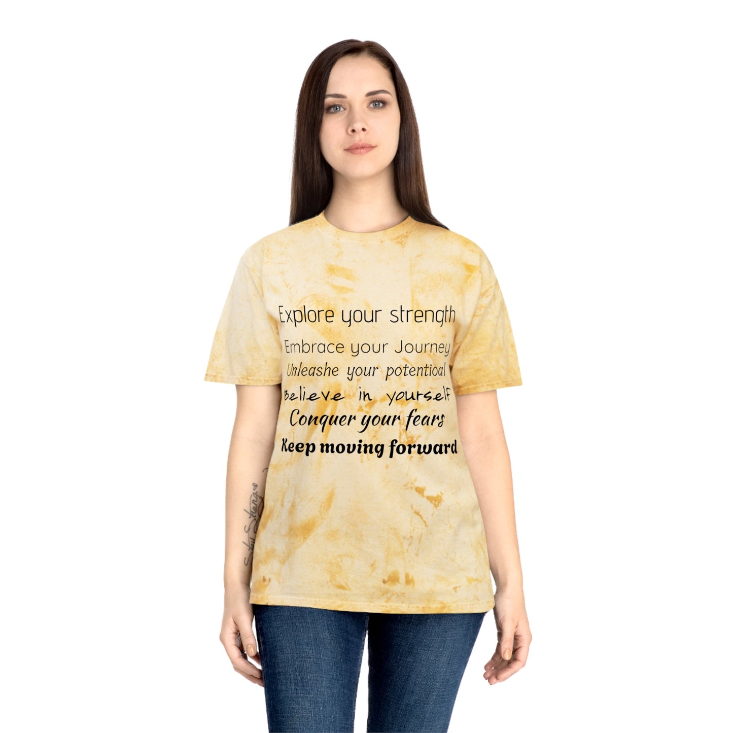 Motivational Quote Tee Bright Tie Dye | Inspirational T-Shirt - Quotes To Heal By