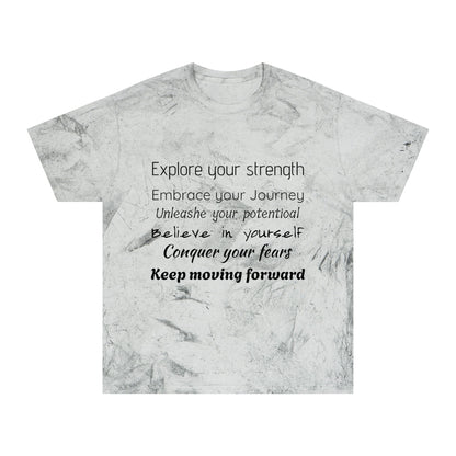 Motivational Quote Tee Bright Tie Dye | Inspirational T-Shirt - Quotes To Heal By